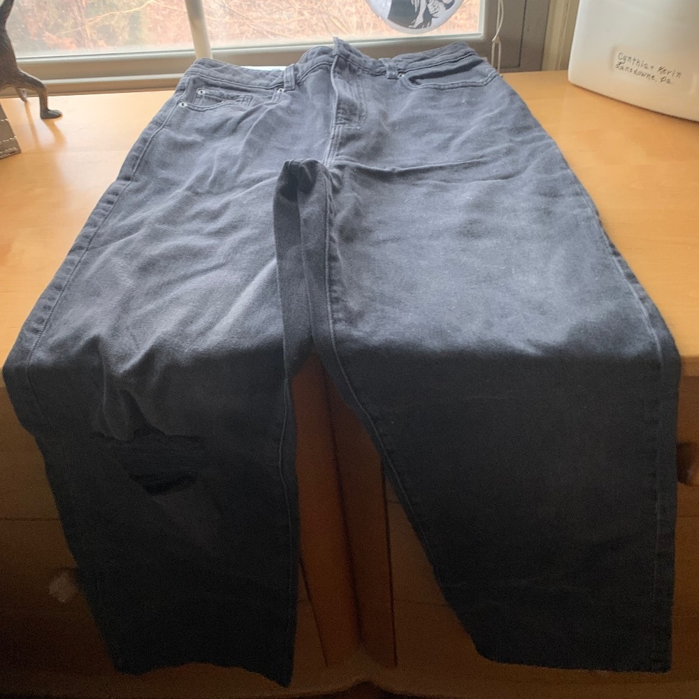 Black denim jeans